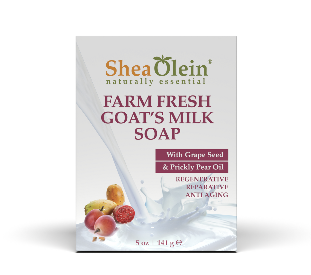 Farm Fresh Goat's Milk Soap with Grape Seed & Prickly Pear Oil – Luxurious Hydration & Care (141 g)