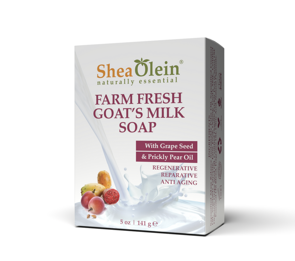 Farm Fresh Goat's Milk Soap with Grape Seed & Prickly Pear Oil – Luxurious Hydration & Care (141 g)