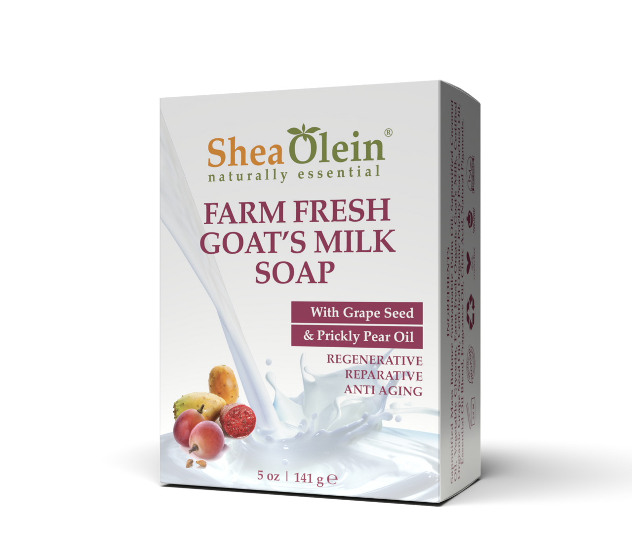 Farm Fresh Goat's Milk Soap with Grape Seed & Prickly Pear Oil – Luxurious Hydration & Care (141 g)