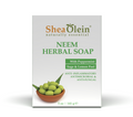 Shea Olein Neem Herbal Soap with Peppermint, Sage, and Lemon Peel for anti-inflammatory, antimicrobial, and antifungal benefits, 5 oz package.