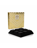 Bint Hooran Bukhoor by Ard Al Zaafaran, a luxurious 40g Arabian incense featuring citrus, fruity, and musky notes, displayed with elegant gold packaging and shaped pieces.