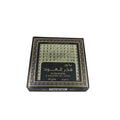 Bukhoor Fakhar Al Oud by Ard Al Zaafaran, a premium 40g Arabian incense featuring a rich oud fragrance, displayed in an elegant black and gold packaging with geometric patterns.