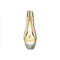 Lattafa Pride Gharam perfume bottle with gold and glass finish isolated on white background